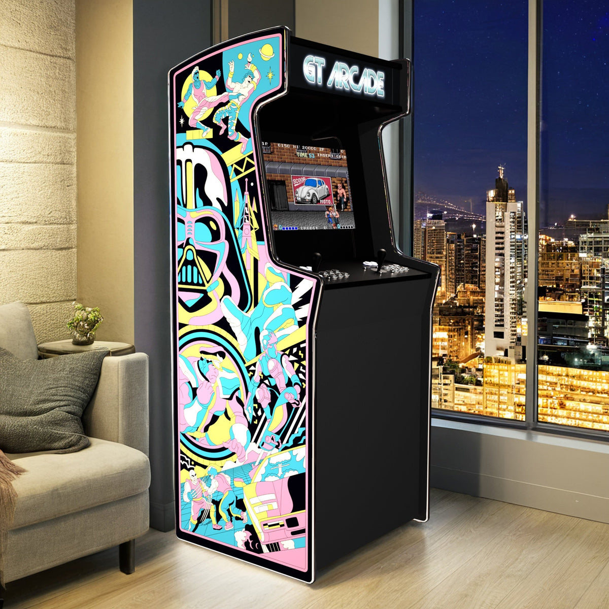 GT Light Gun Customisable Stand-Up Arcade Machine