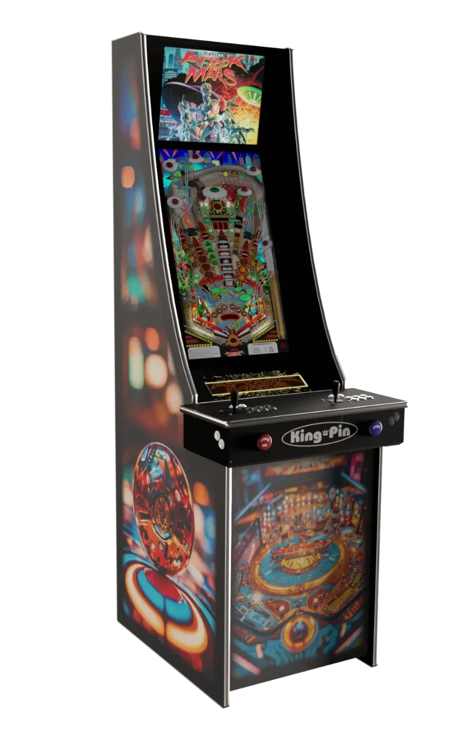 King-Pin Stand Up Virtual Pinball Machine